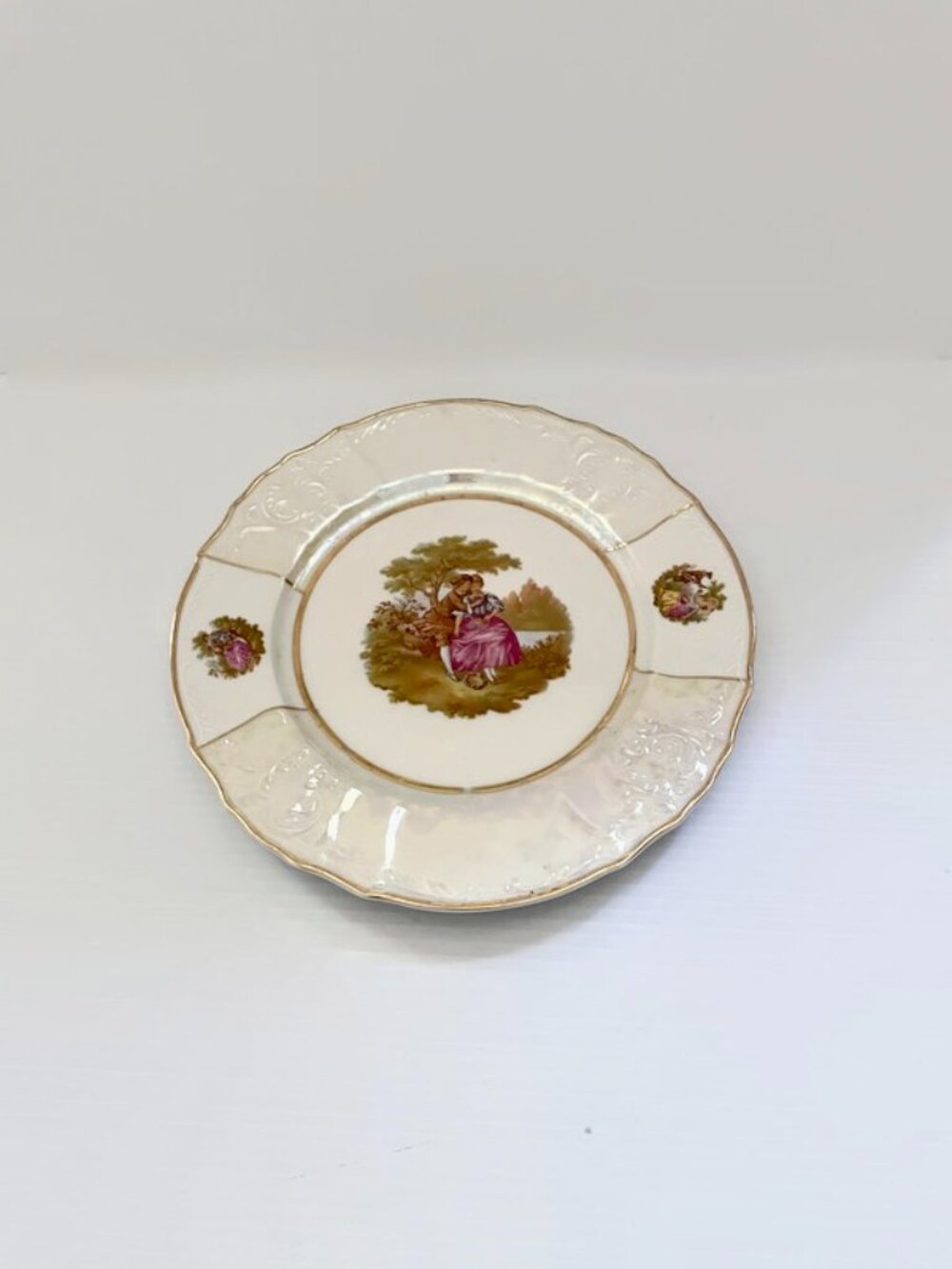 LOVE STORY Fine Bohemian Porcelain Love Story Baum Bros Serving Plate